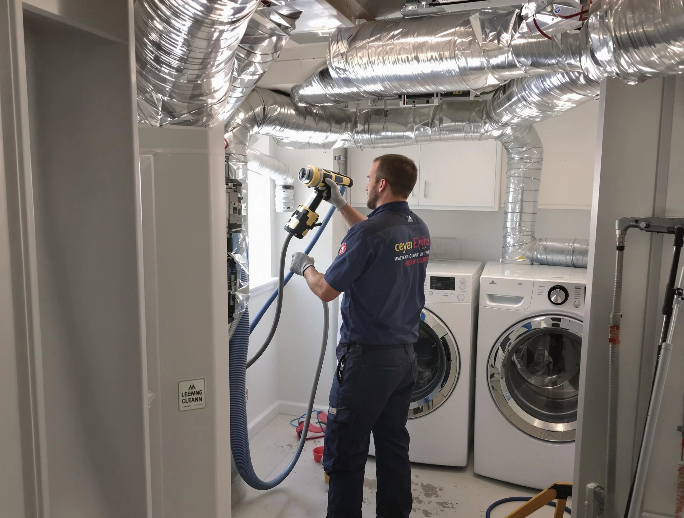 Decatur Dryer Vent Cleaning specialist using advanced equipment for thorough duct cleaning in Decatur