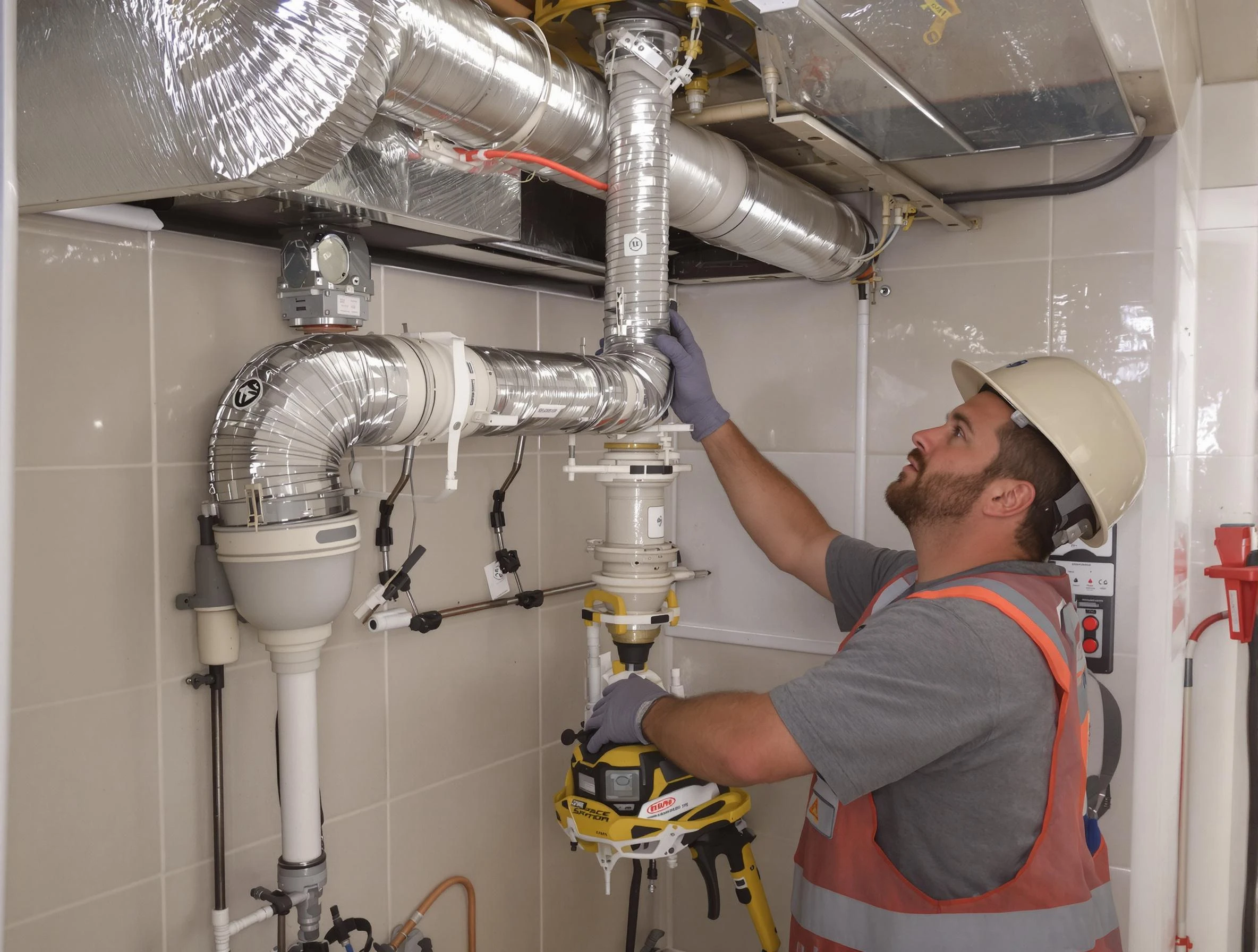 Decatur Dryer Vent Cleaning expert performing professional dryer vent repair and installation in Decatur