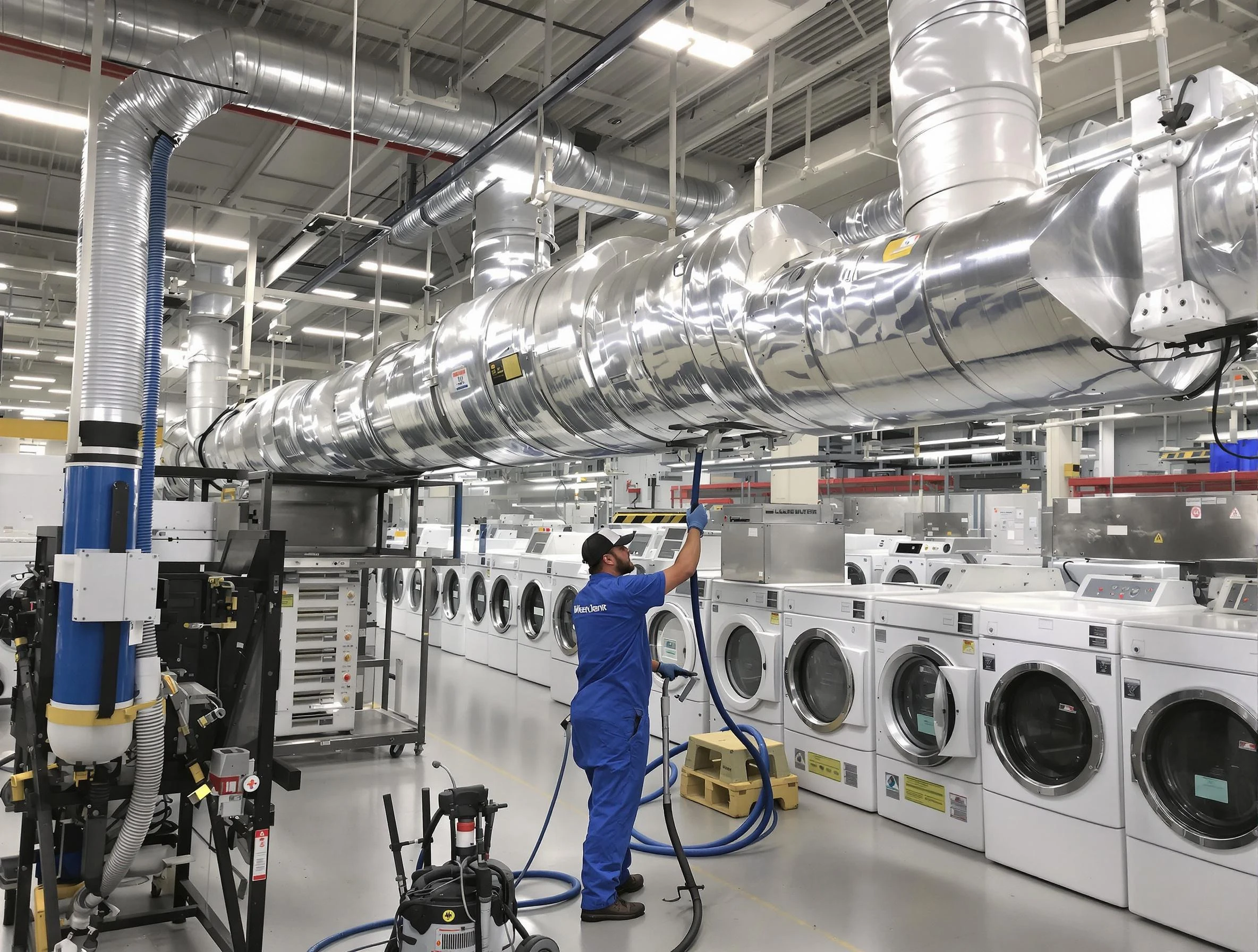 Decatur Dryer Vent Cleaning team performing heavy-duty industrial dryer vent cleaning in Decatur